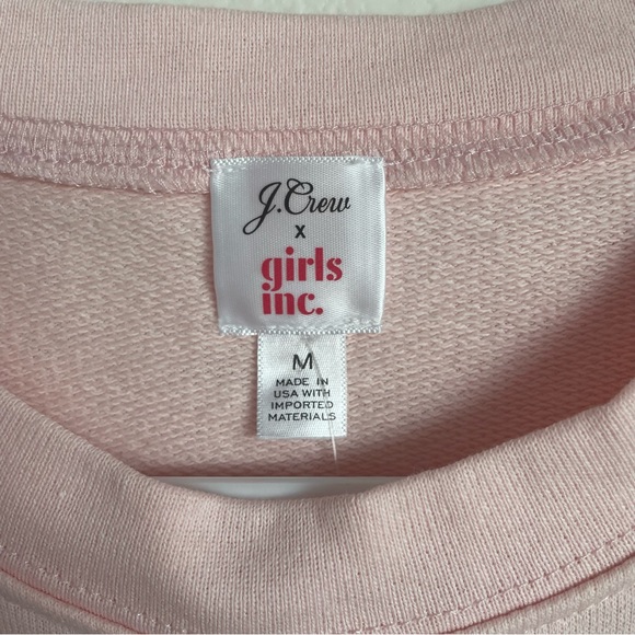 J. CREW GIRLS INC. PINK PULLOVER SWEATER SIZE MEDIUM LONG SLEEVE CREW NECK NWT - Picture 13 of 13